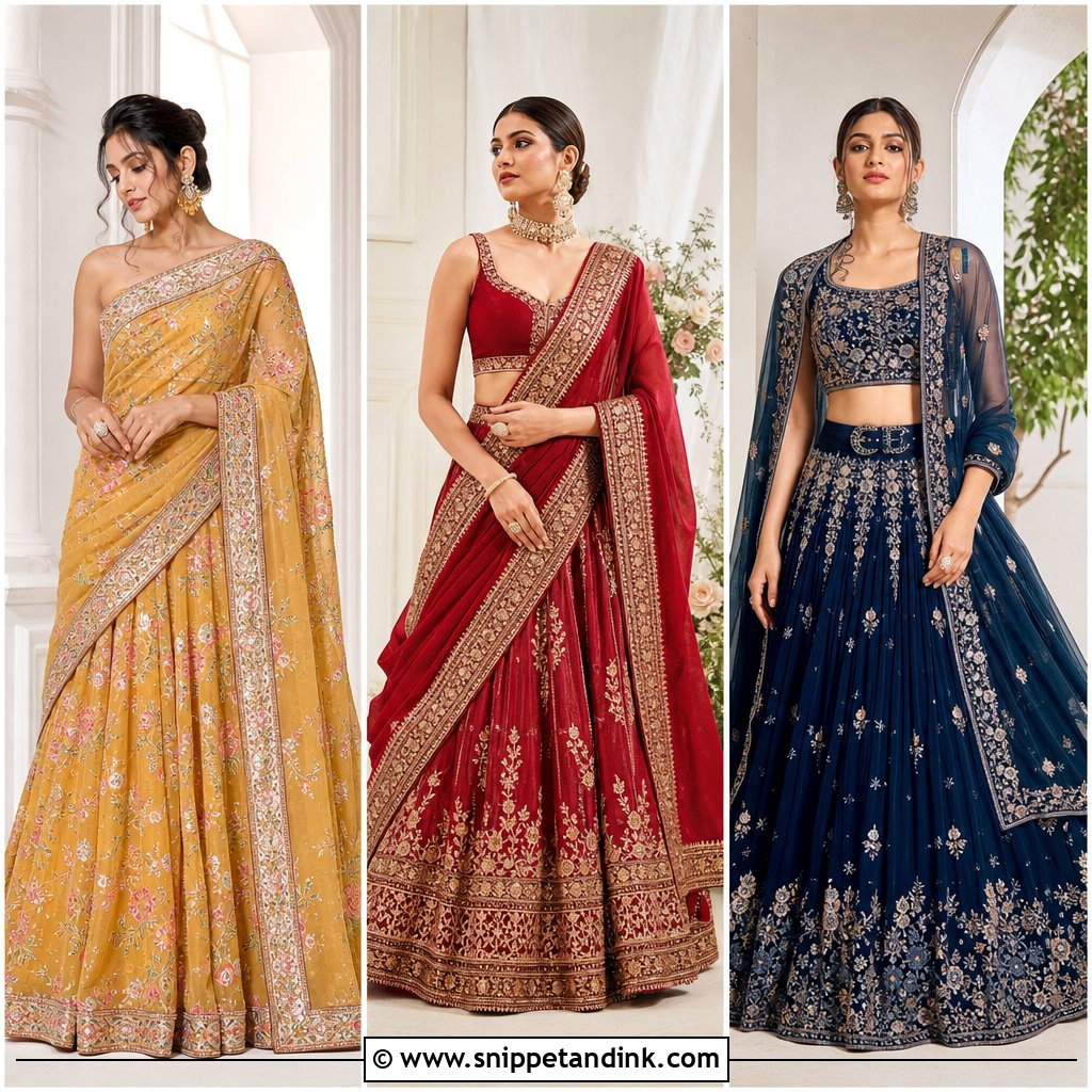 20 Lengha Draping Styles for an Effortless Wedding Look