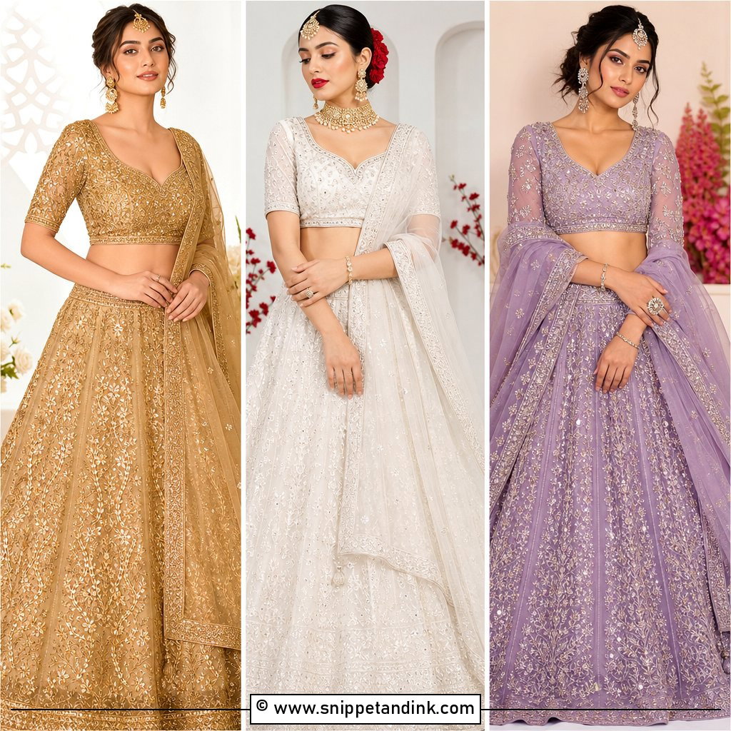 20 Lengha Makeup Looks for Brides and Wedding Guests