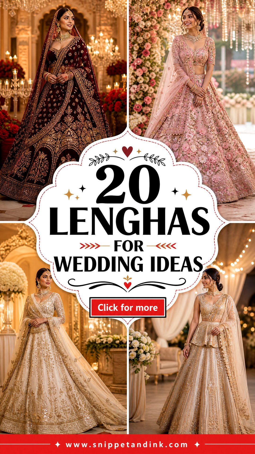 20 Lenghas for Wedding Ideas for Every Modern Bridal Style - 20 Lenghas for Wedding Ideas for Every Modern Bridal Style