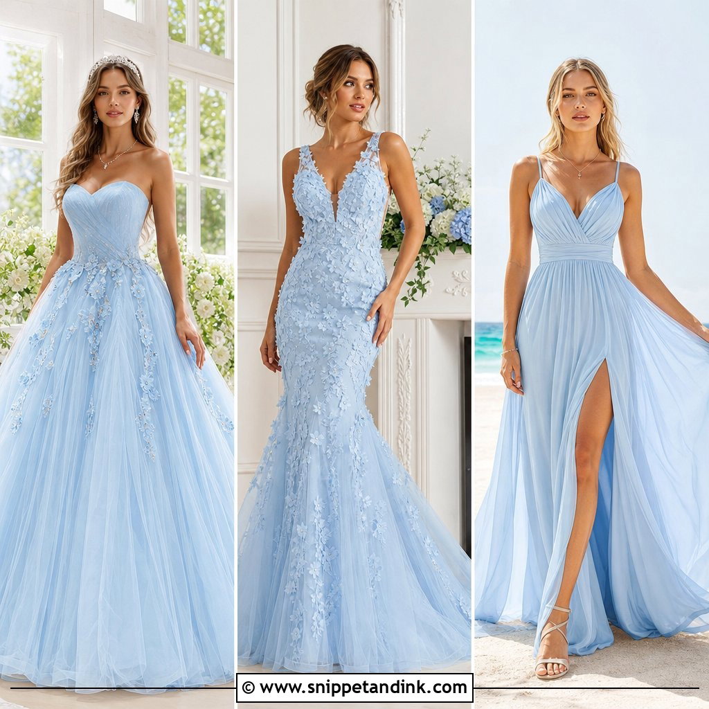 20 Light Blue Wedding Dress the Bride Ideas for a Dreamy Look
