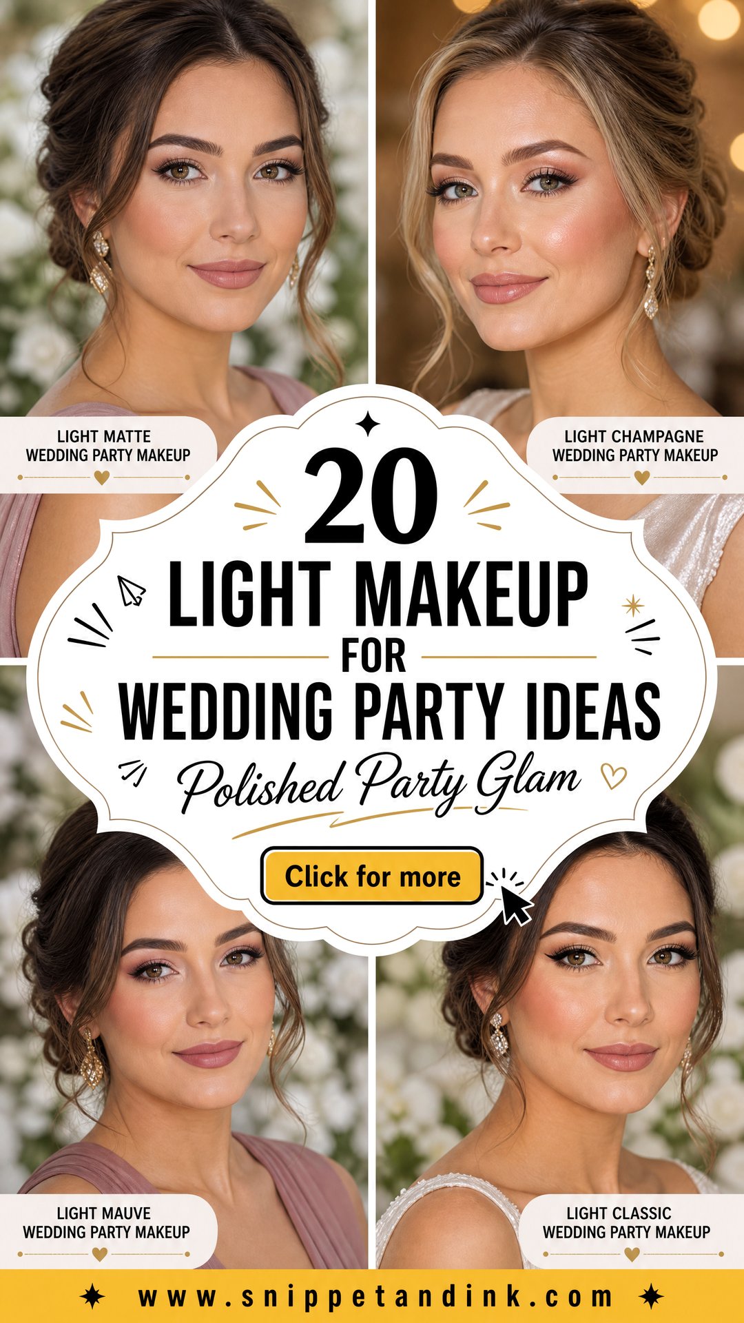 20 Light Makeup for Wedding Party Ideas That Look Polished - 20 Light Makeup for Wedding Party Ideas That Look Polished