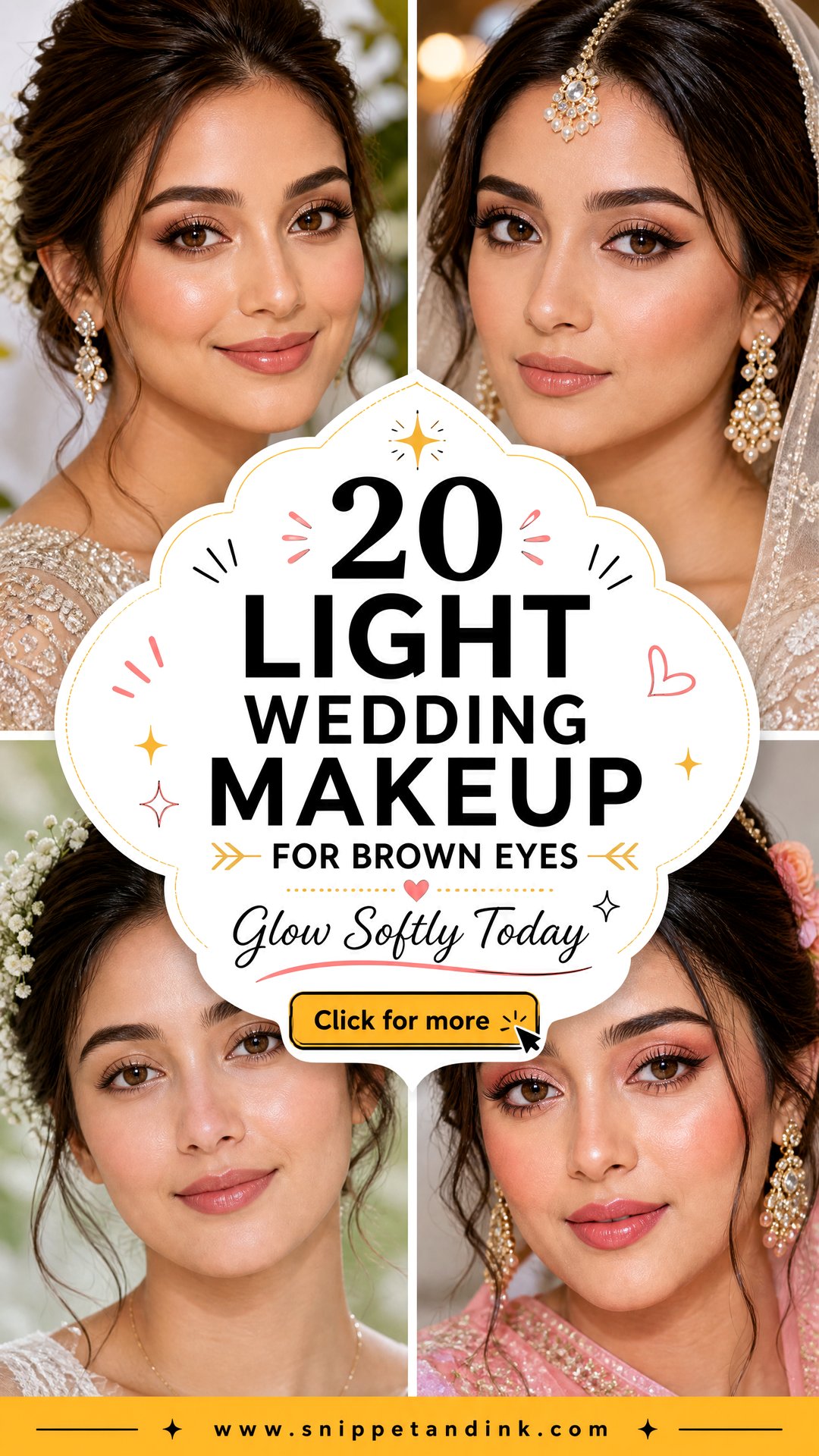 20 Light Wedding Makeup for Brown Eyes to Glow Softly - 20 Light Wedding Makeup for Brown Eyes to Glow Softly