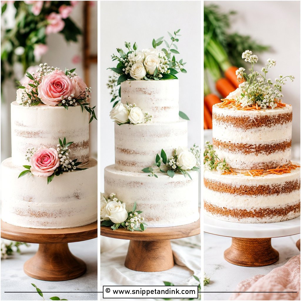 20 Lightly Iced Wedding Cake Ideas for Elegant Receptions