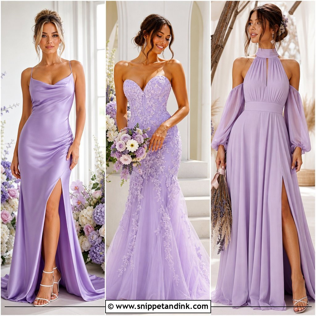 20 Lilac Bridal Dress Ideas for a Romantic Spring Wedding