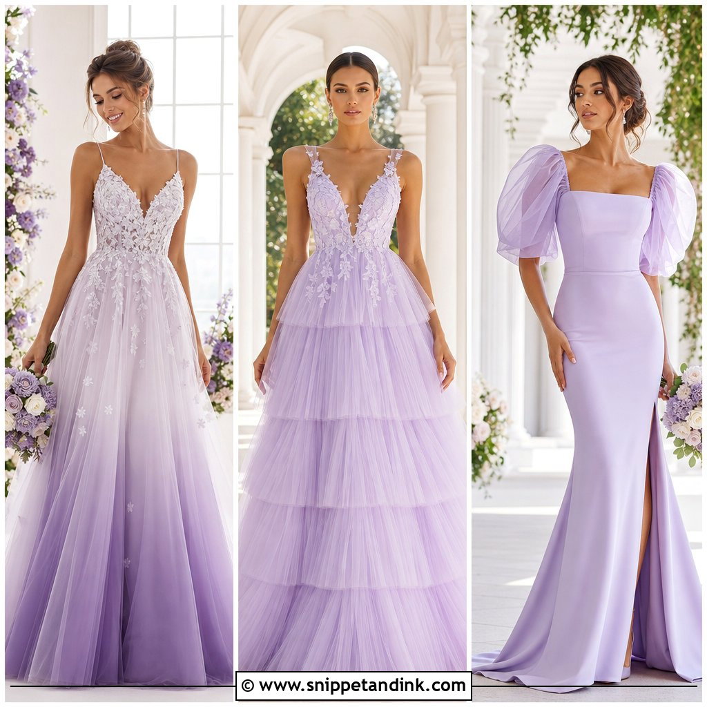 20 Lilac Wedding Dress the Bride Ideas for a Soft Romantic Look