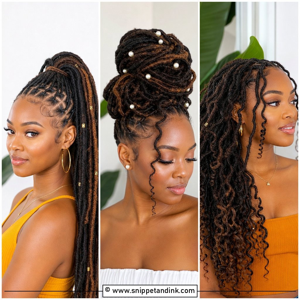 20 Loc Bridal Hairstyles for Regal Wedding-Day Beauty Ideas