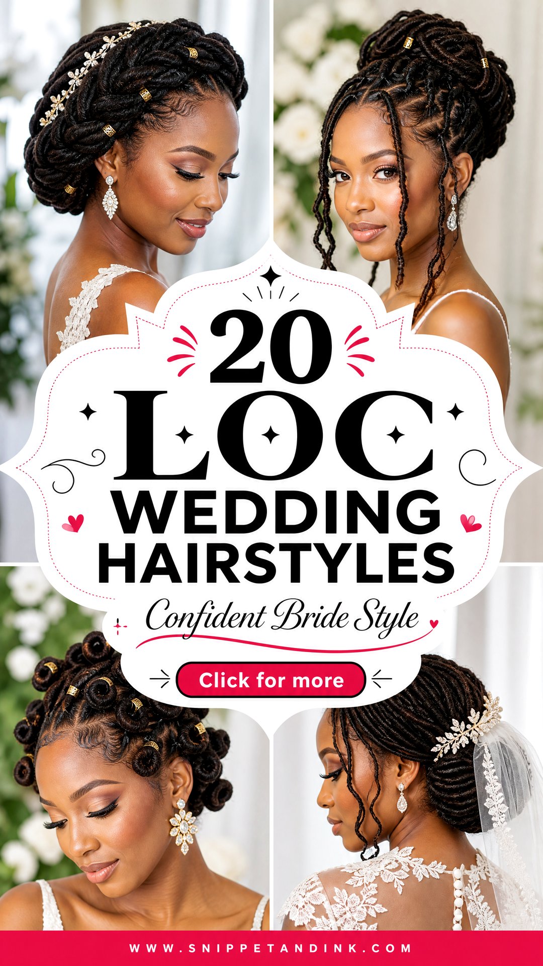 20 Loc Wedding Hairstyles Brides Can Wear With Confidence - 20 Loc Wedding Hairstyles Brides Can Wear With Confidence