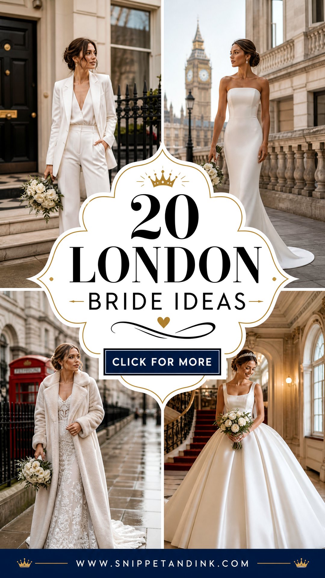 20 London Bride Ideas for a Chic City Wedding Celebration - 20 London Bride Ideas for a Chic City Wedding Celebration