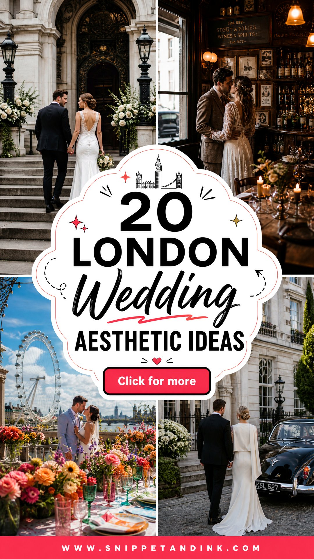 20 London Wedding Aesthetic Ideas for Chic City Celebrations - 20 London Wedding Aesthetic Ideas for Chic City Celebrations