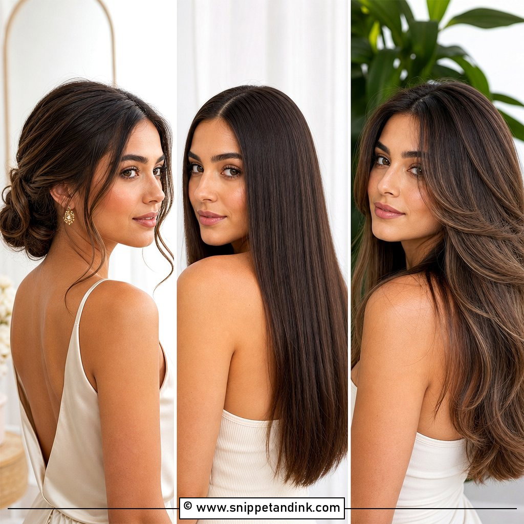 20 Long Black Tie Hairstyles for Elegant Formal Nights Out