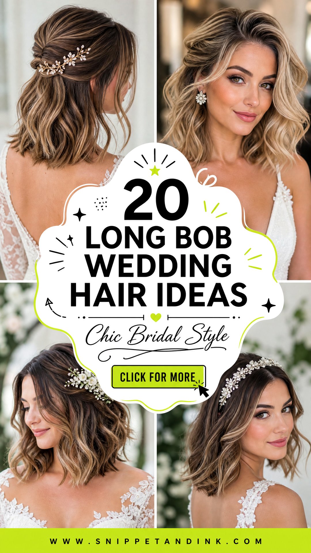 20 Long Bob Wedding Hair Ideas for Chic Bridal Style in 2026 - 20 Long Bob Wedding Hair Ideas for Chic Bridal Style in 2026