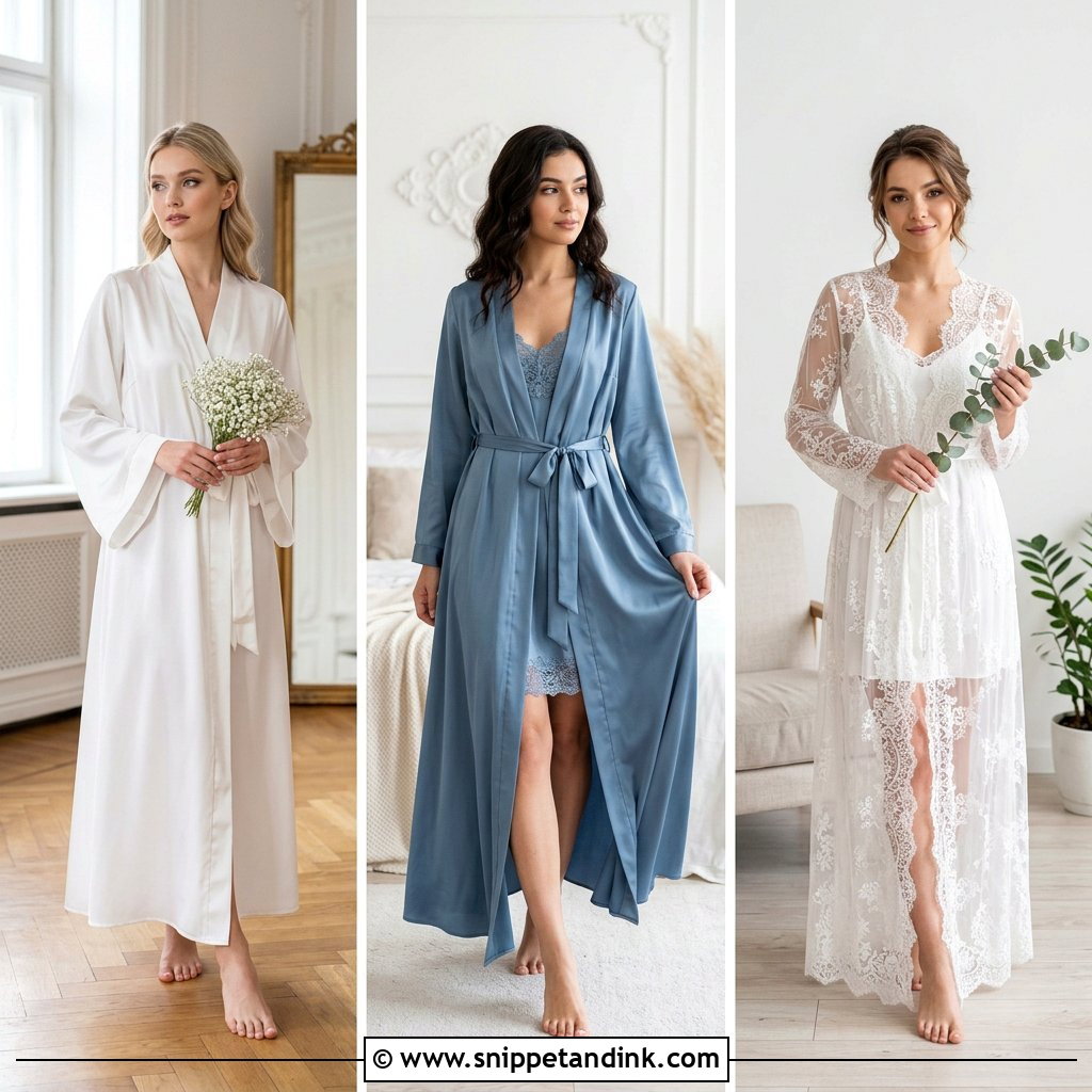 20 Long Bridal Robes Ideas for Picture-Perfect Wedding Mornings