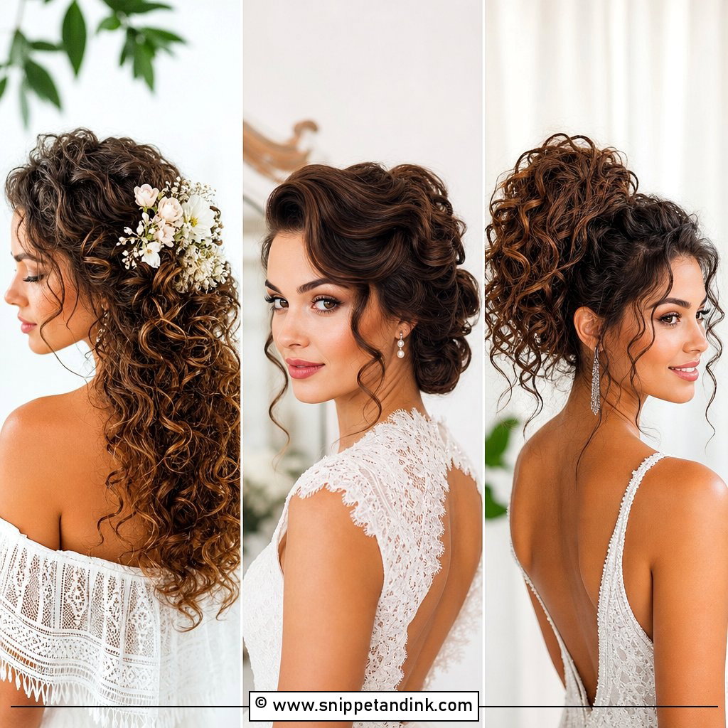 20 Long Curls Wedding Hair Ideas for Romantic Bridal Glam
