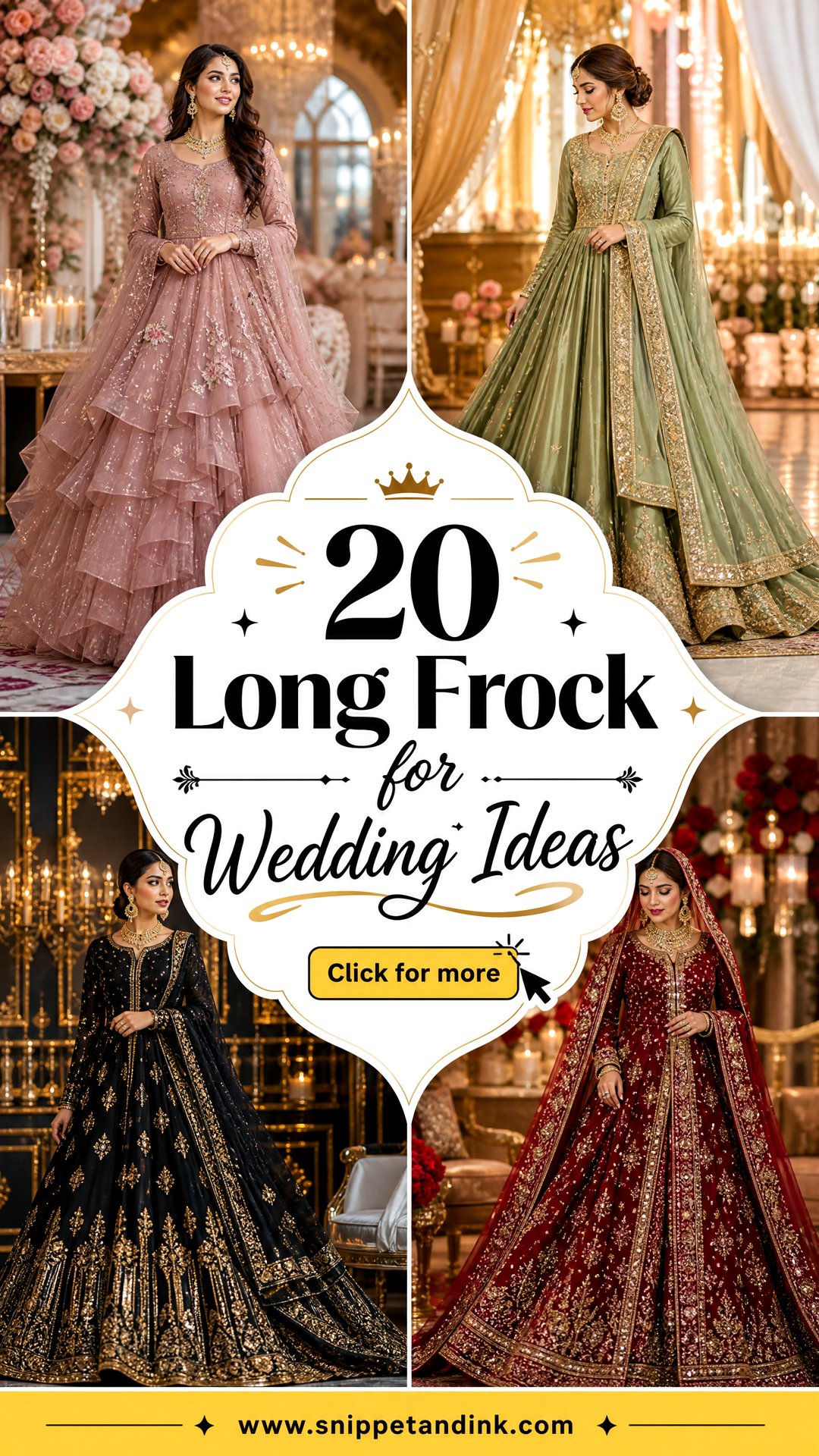 20 Long Frock for Wedding Ideas for a Timeless Bridal Look - 20 Long Frock for Wedding Ideas for a Timeless Bridal Look