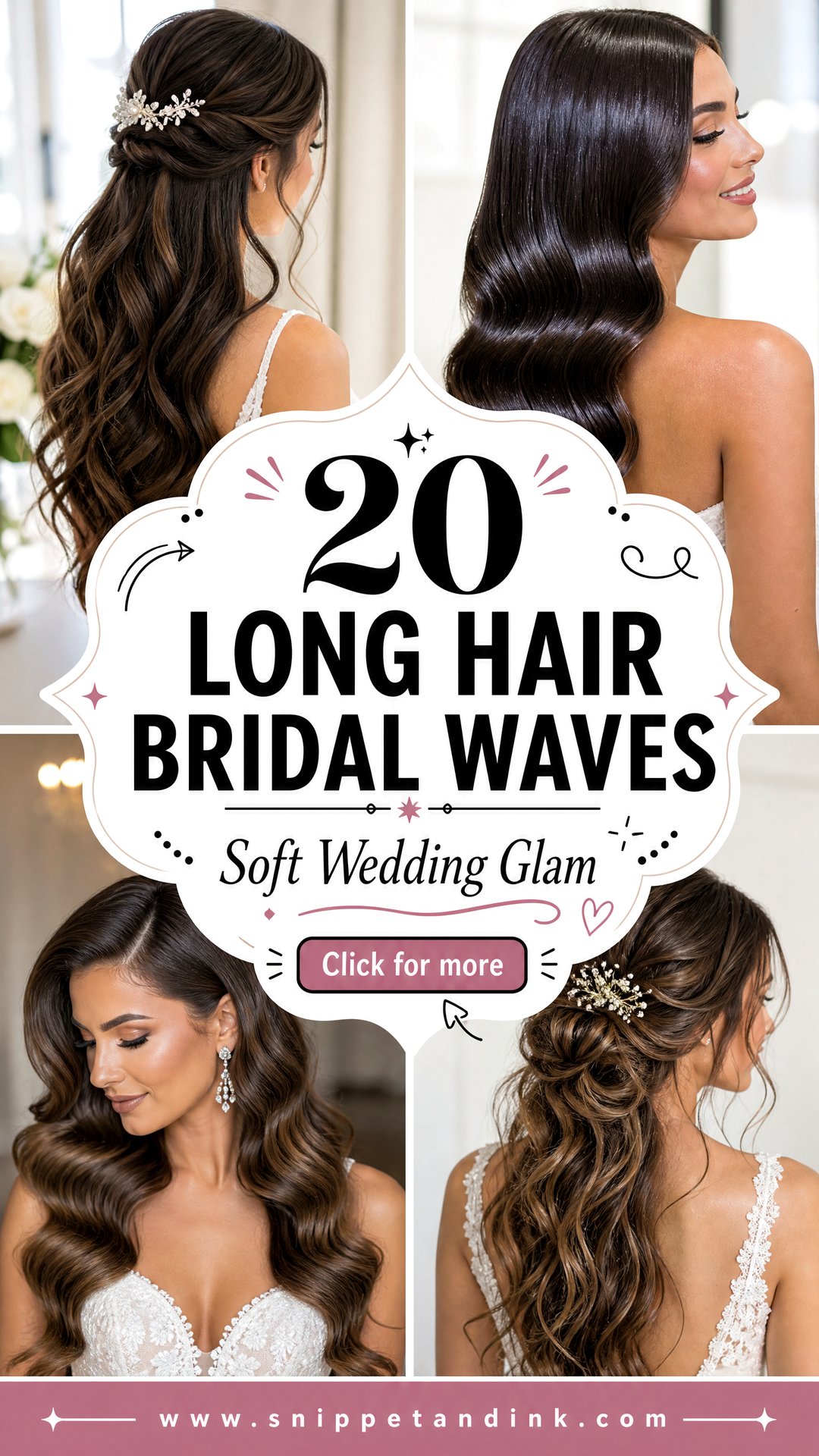 20 Long Hair Bridal Waves for Soft Elegant Wedding Glam - 20 Long Hair Bridal Waves for Soft, Elegant Wedding Glam