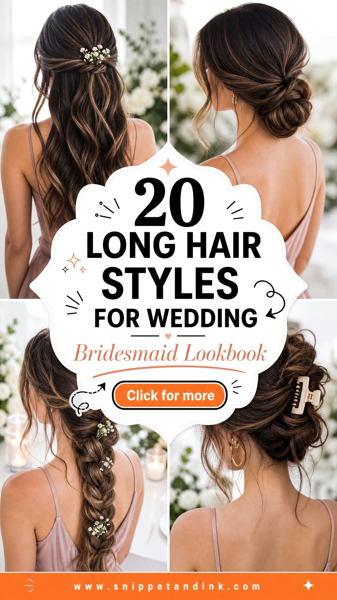 20 Long Hair Styles for Wedding Bridesmaid Looks - 20 Long Hair Styles for Wedding Bridesmaid Looks