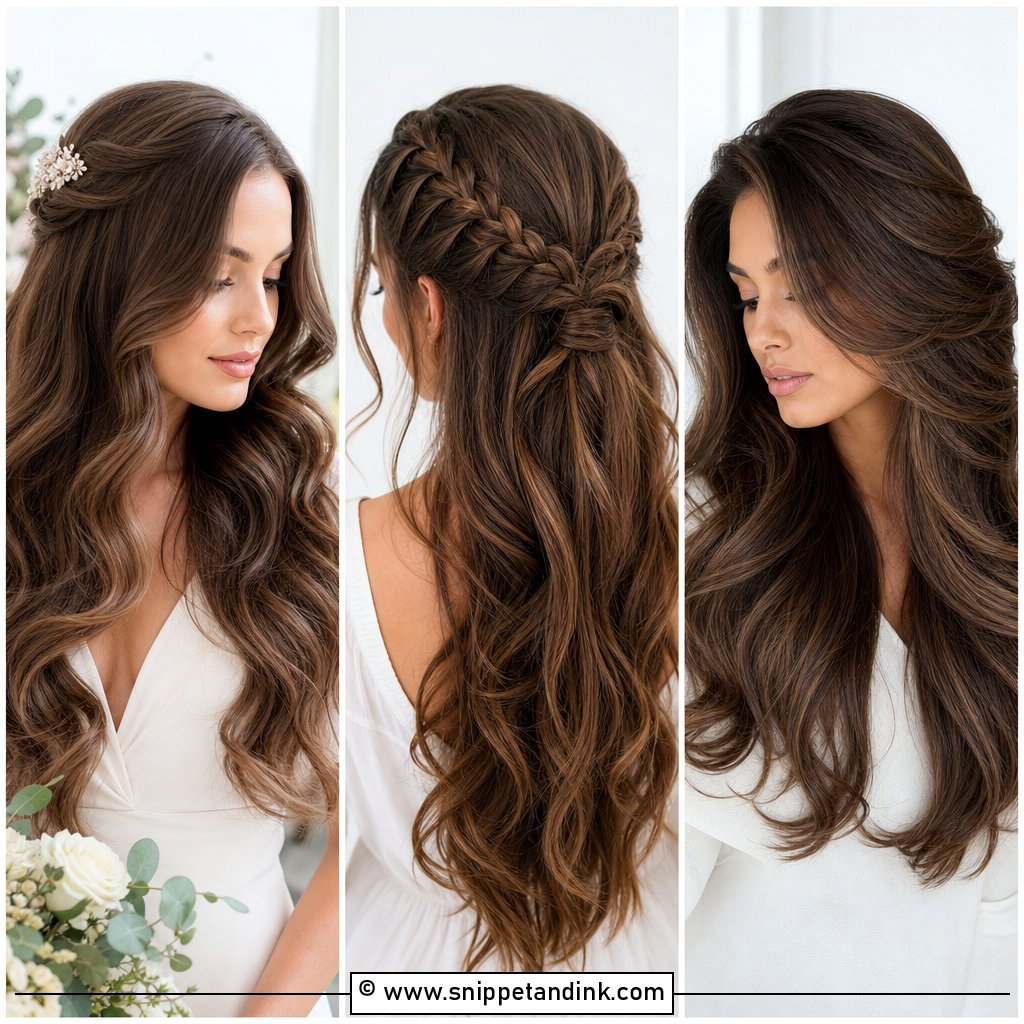 20 Long Hair Wedding Guest Hairstyles for Chic Party Style