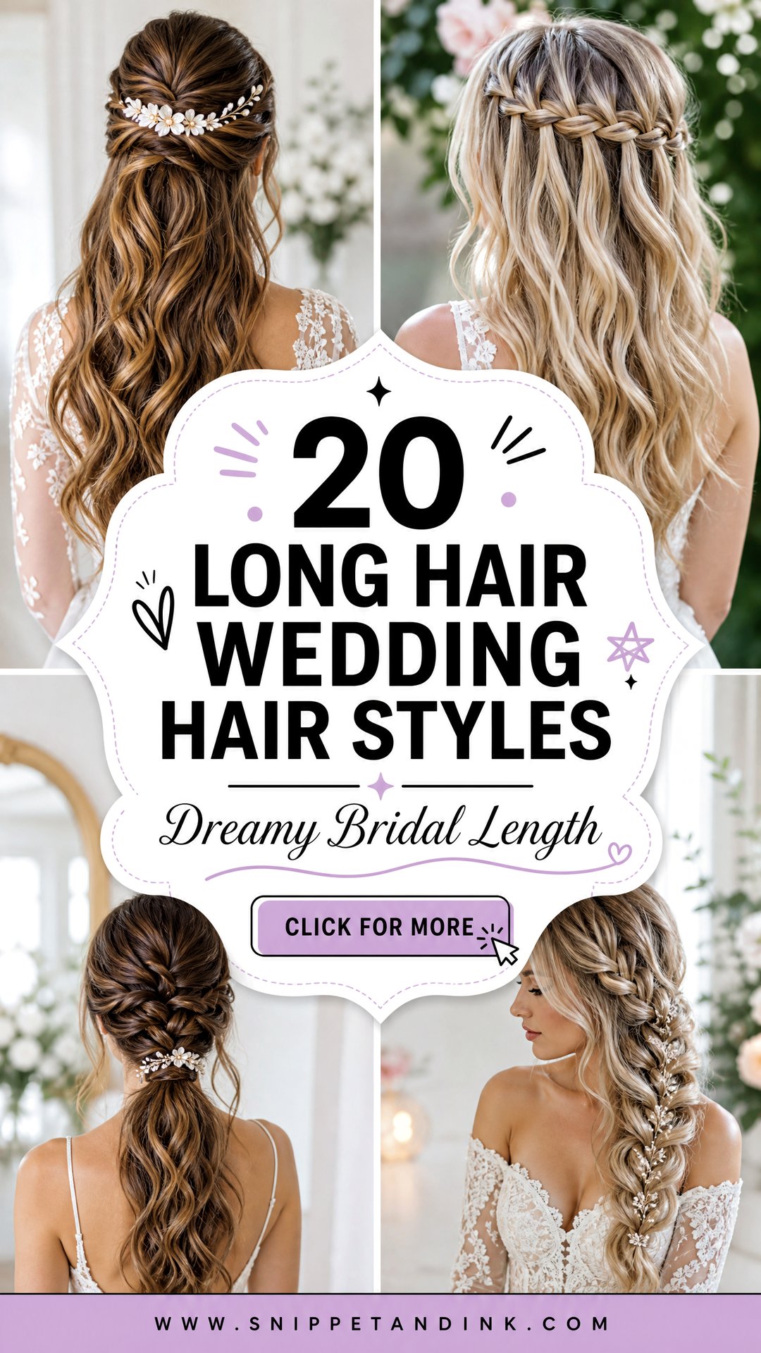 20 Long Hair Wedding Hair Styles Brides Will Adore in 2026 - 20 Long Hair Wedding Hair Styles Brides Will Adore in 2026
