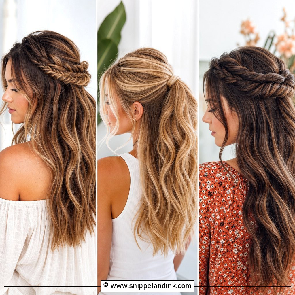 20 Long Half-Up Half-Down Wedding Hairstyles Brides Love