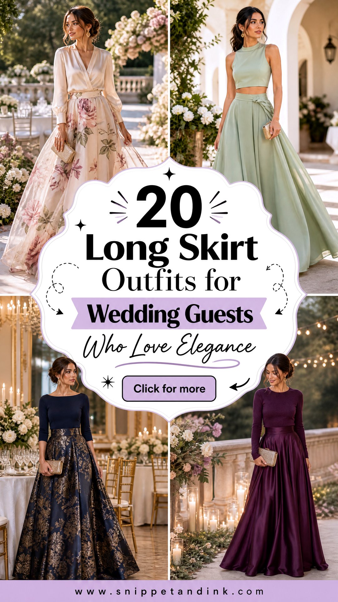 20 Long Skirt Outfits for Wedding Guests Who Love Elegance - 20 Long Skirt Outfits for Wedding Guests Who Love Elegance