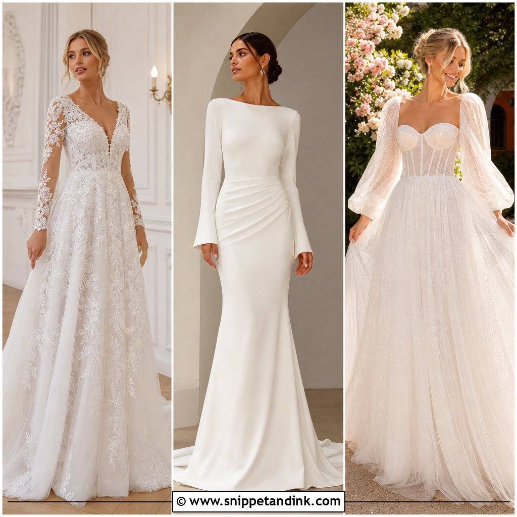 20 Long Sleeve Bridal Dresses for Timeless Bridal Style
