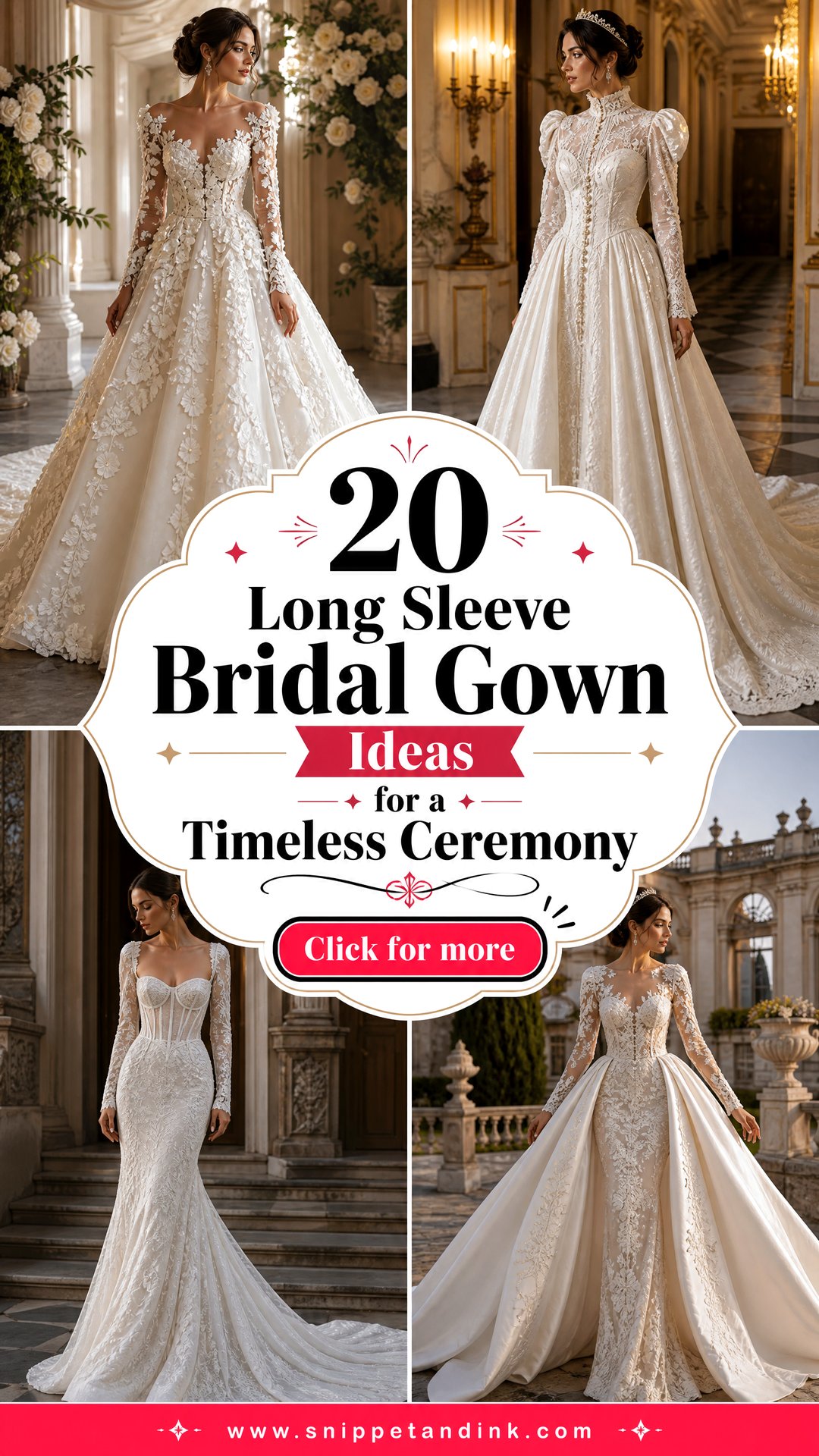20 Long Sleeve Bridal Gown Ideas for a Timeless Ceremony - 20 Long Sleeve Bridal Gown Ideas for a Timeless Ceremony
