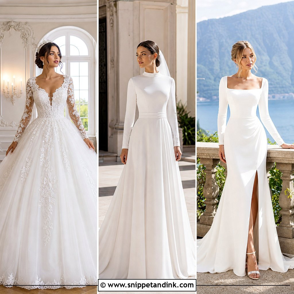20 Long Sleeved Wedding Dresses for a Timeless Bridal Look