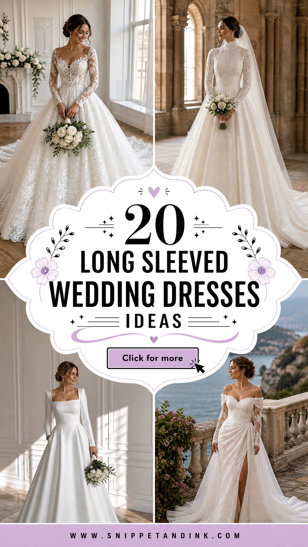 20 Long Sleeved Wedding Dresses for a Timeless Bridal Look - 20 Long Sleeved Wedding Dresses for a Timeless Bridal Look