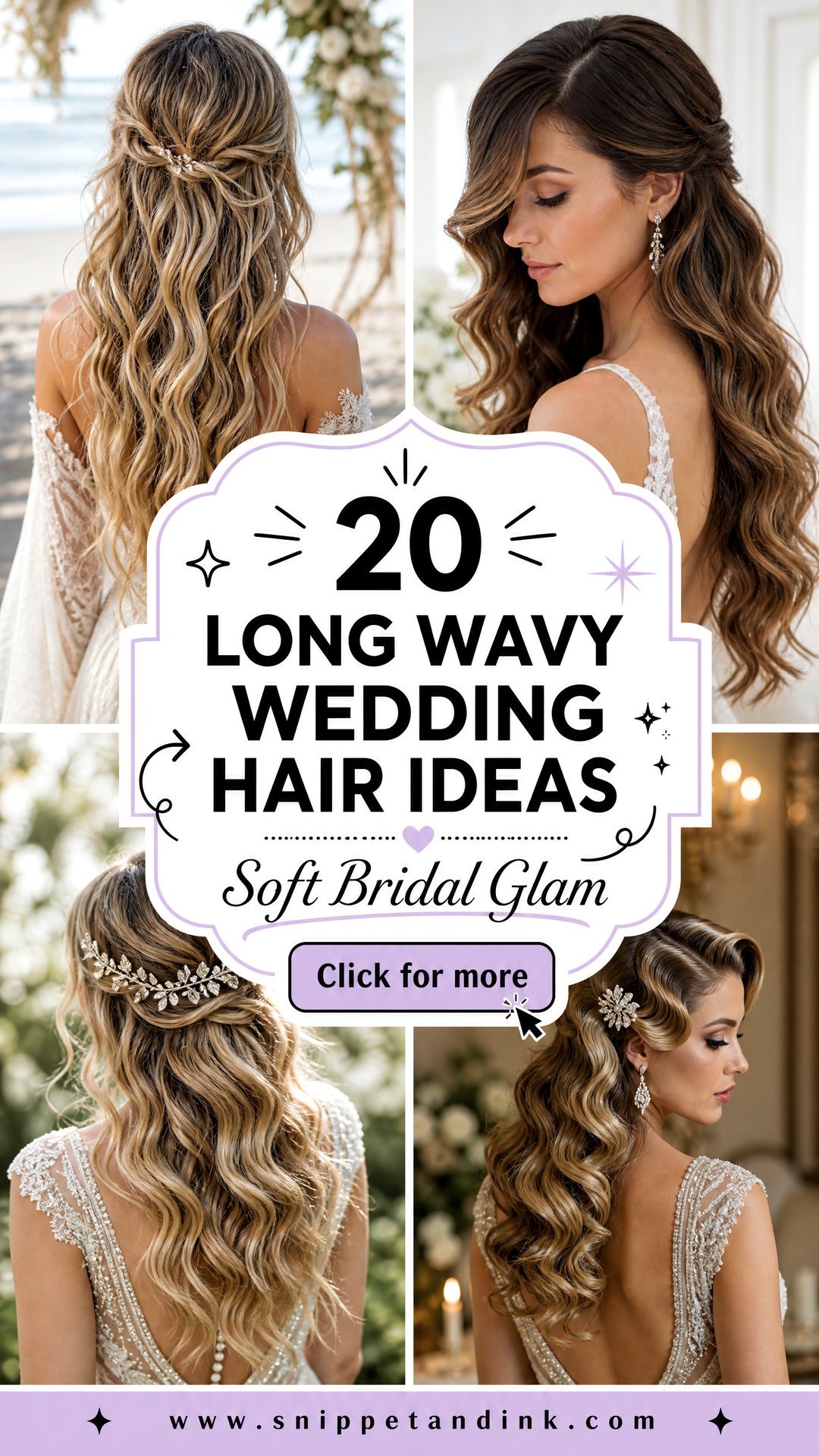 20 Long Wavy Wedding Hair Ideas for Soft Bridal Glam Today - 20 Long Wavy Wedding Hair Ideas for Soft Bridal Glam Today