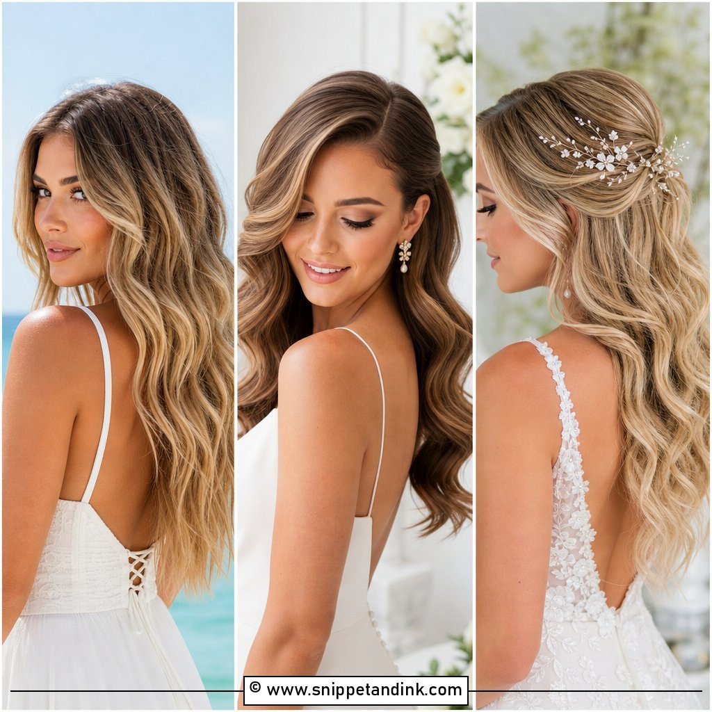 20 Long Wavy Wedding Hair Ideas for Soft Bridal Glam Today