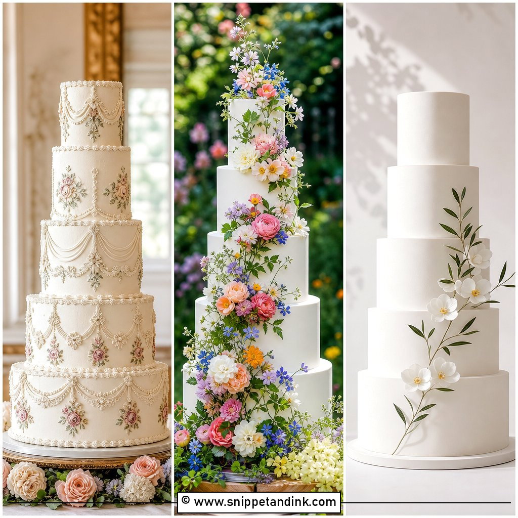20 Long Wedding Cake Ideas for Elegant Reception Drama