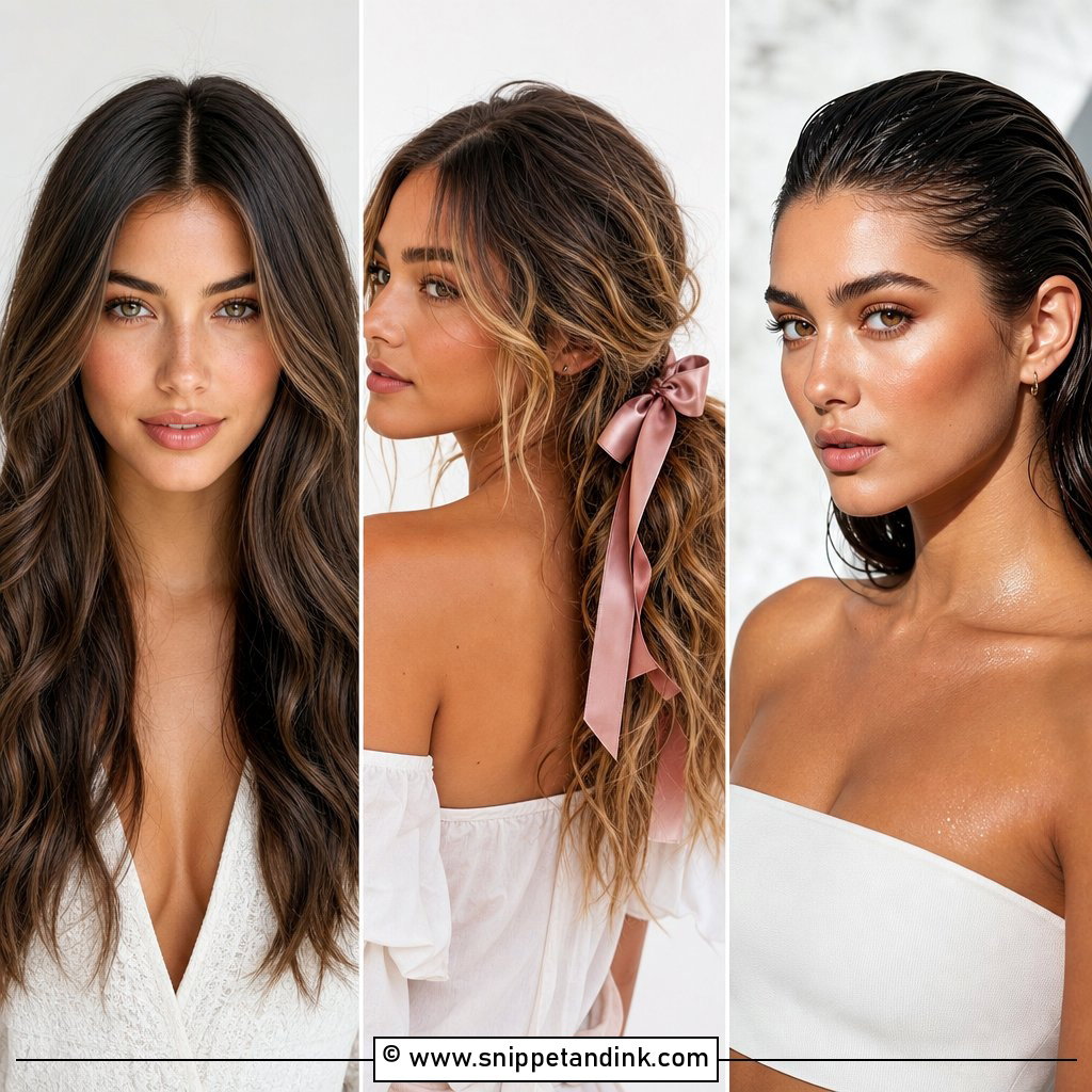 20 Long Wedding Hair All Down Ideas for Soft Bridal Glam