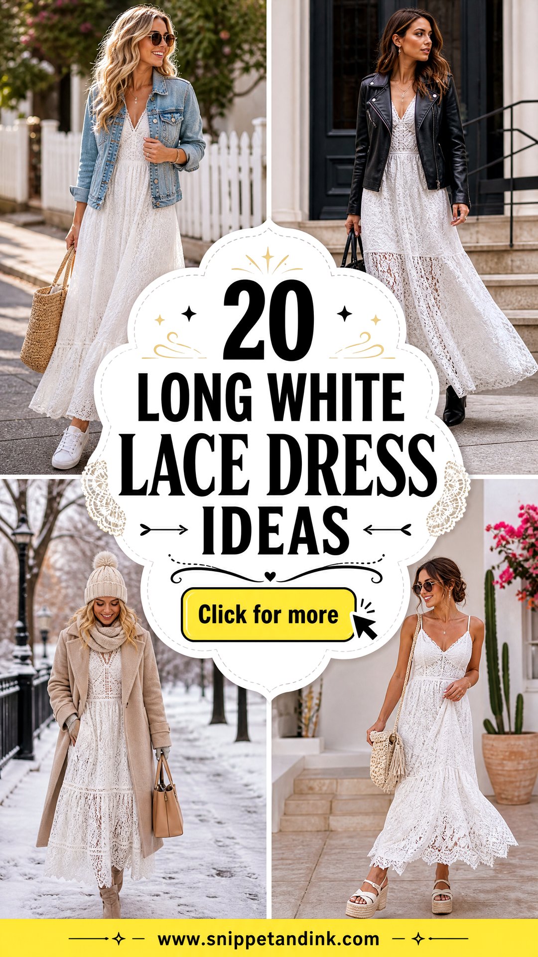 20 Long White Lace Dress Ideas for Timeless Bridal Style - 20 Long White Lace Dress Ideas for Timeless Bridal Style