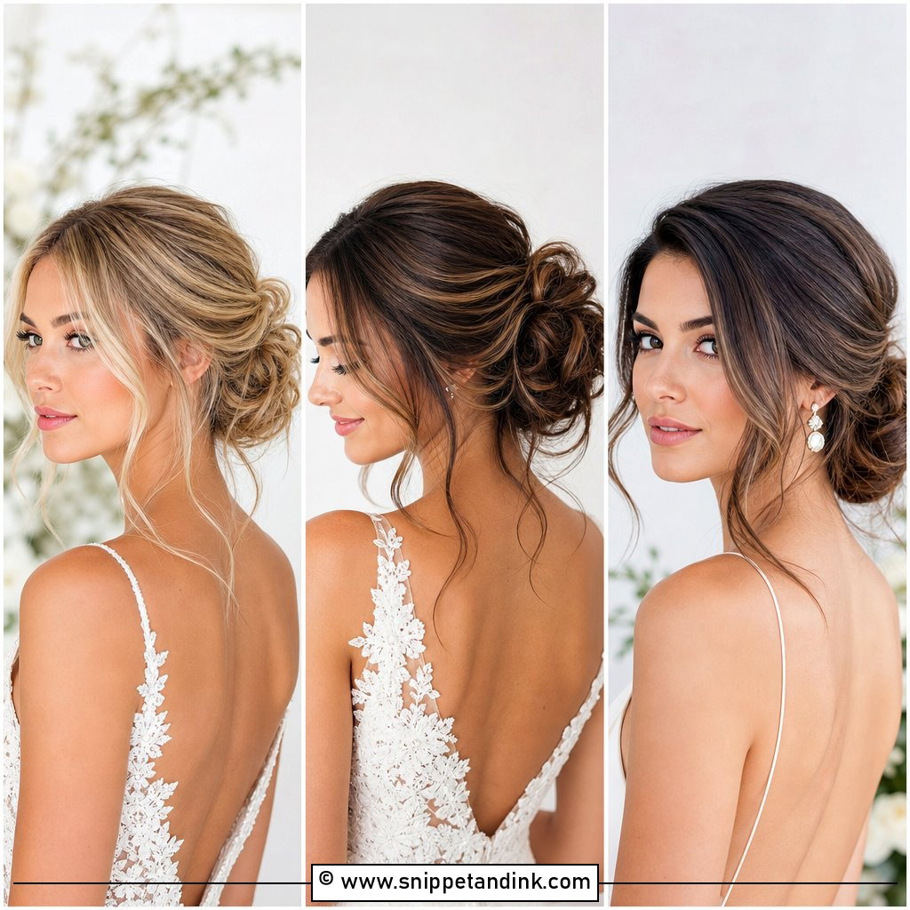 20 Loose Bun Hairstyles Wedding Ideas for Brides