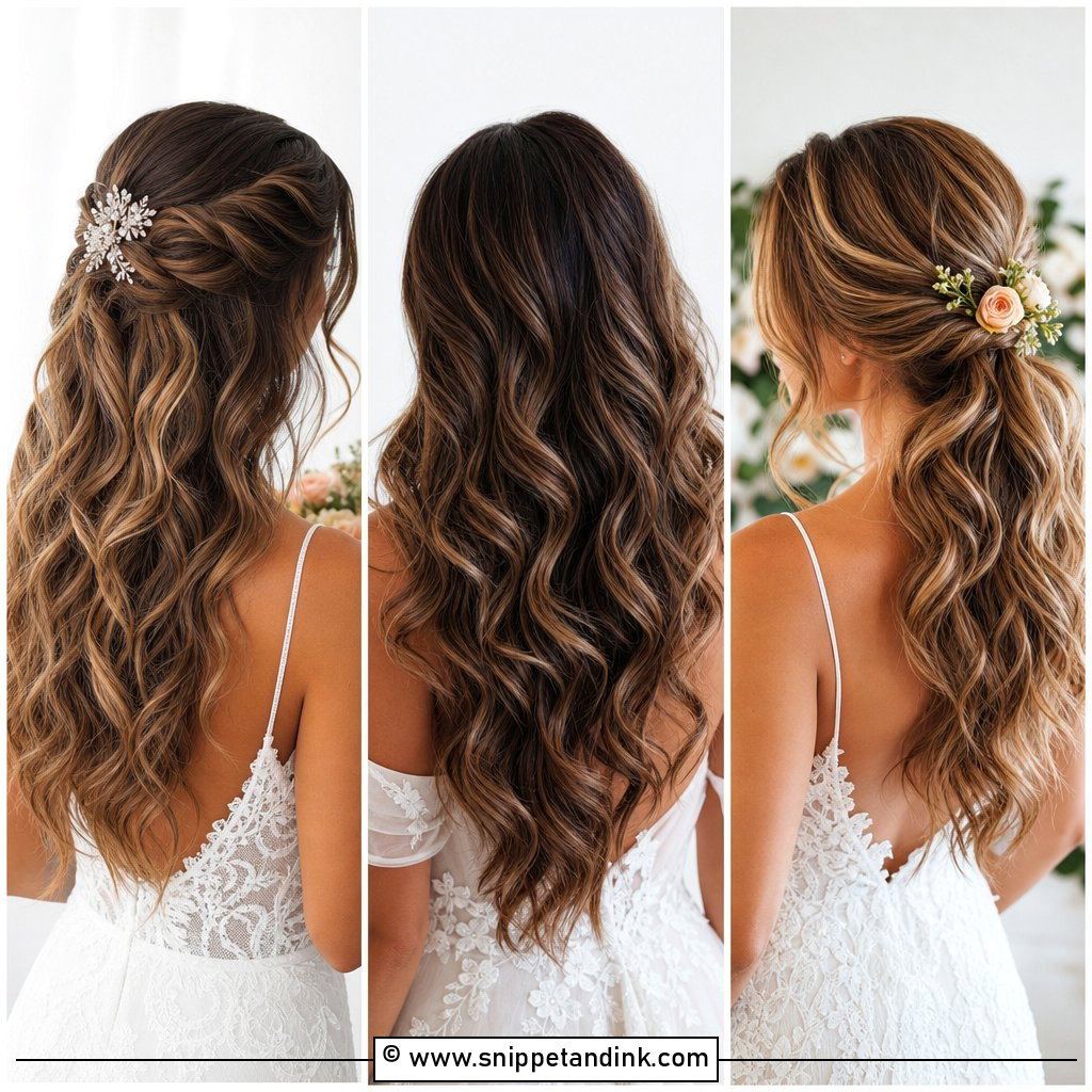 20 Loose Curls Wedding Hair Ideas for Romantic Brides