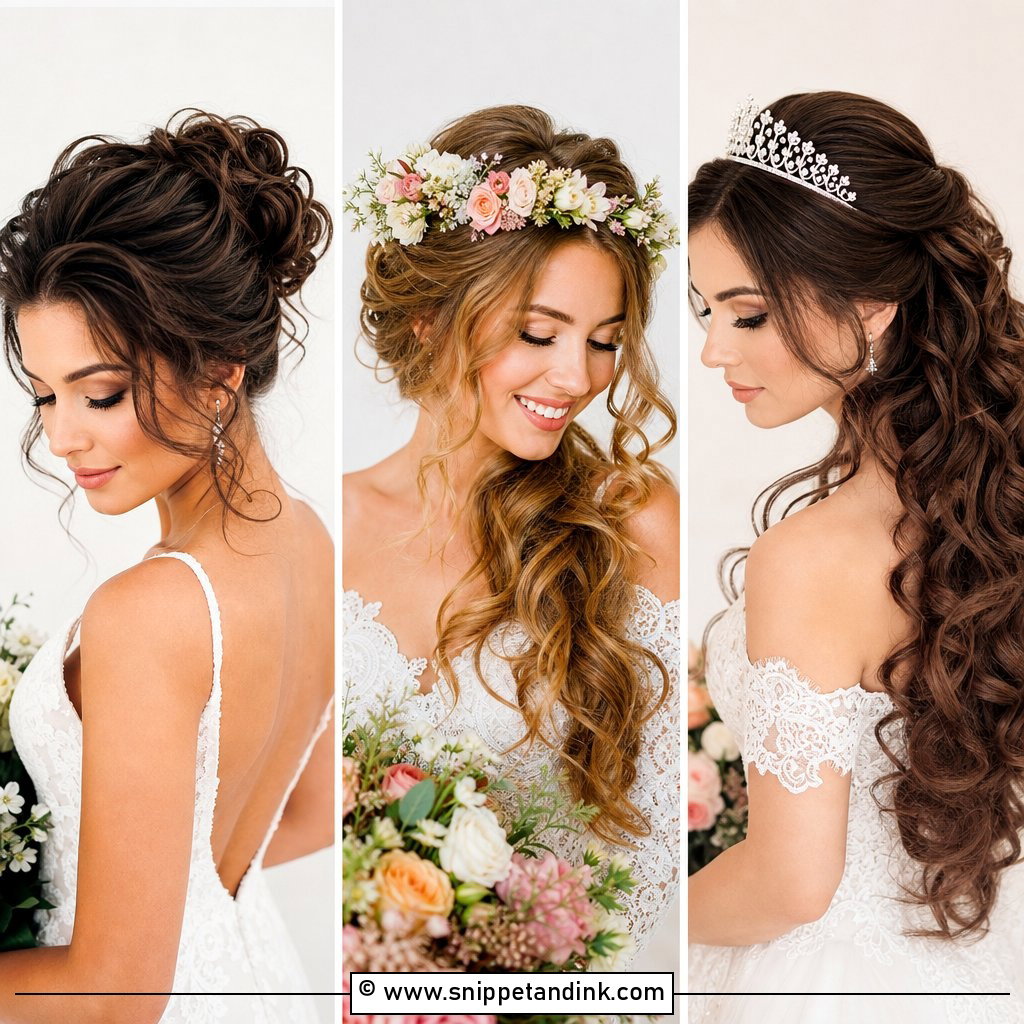 20 Loose Curls Wedding Hairstyles for Soft Bridal Glam