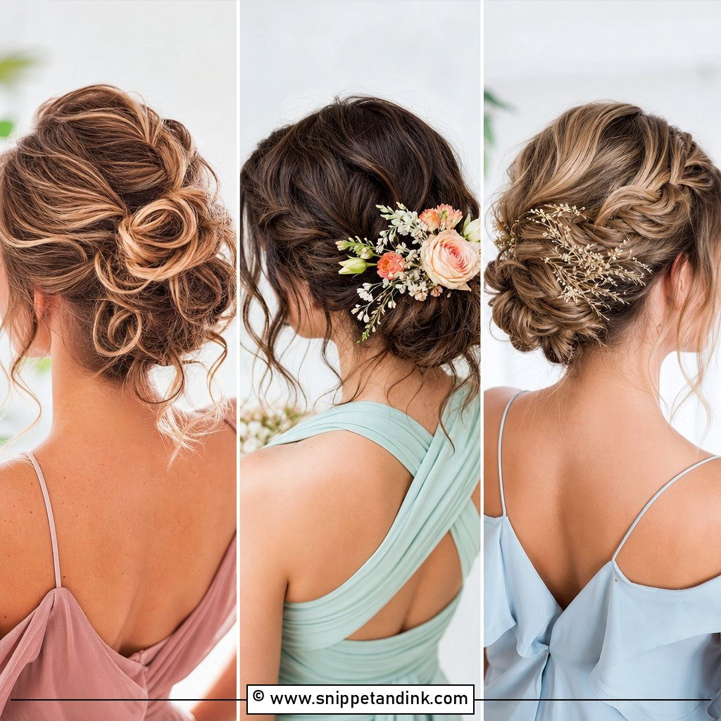 20 Loose Updo Wedding Bridesmaid Ideas for Chic Looks