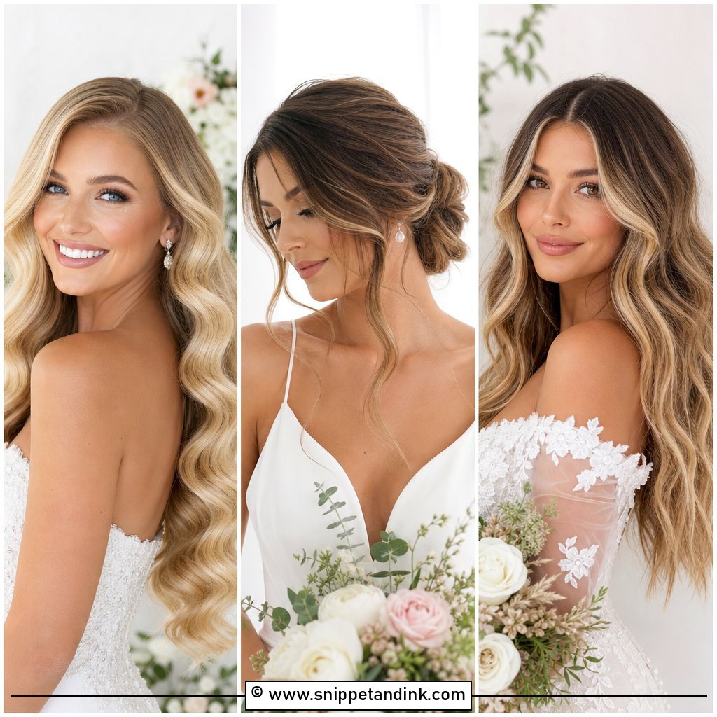 20 Loose Waves Wedding Hair Ideas for Romantic Brides