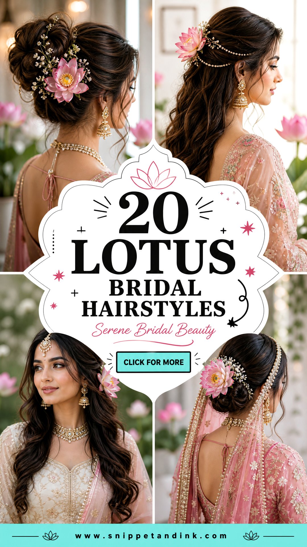 20 Lotus Bridal Hairstyles for Serene Wedding Day Beauty - 20 Lotus Bridal Hairstyles for Serene Wedding Day Beauty