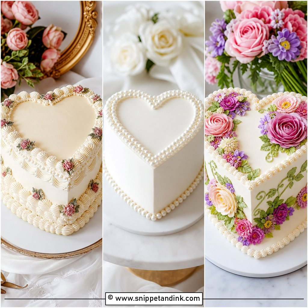 20 Love Heart Cake Ideas for Wedding Romance and Style