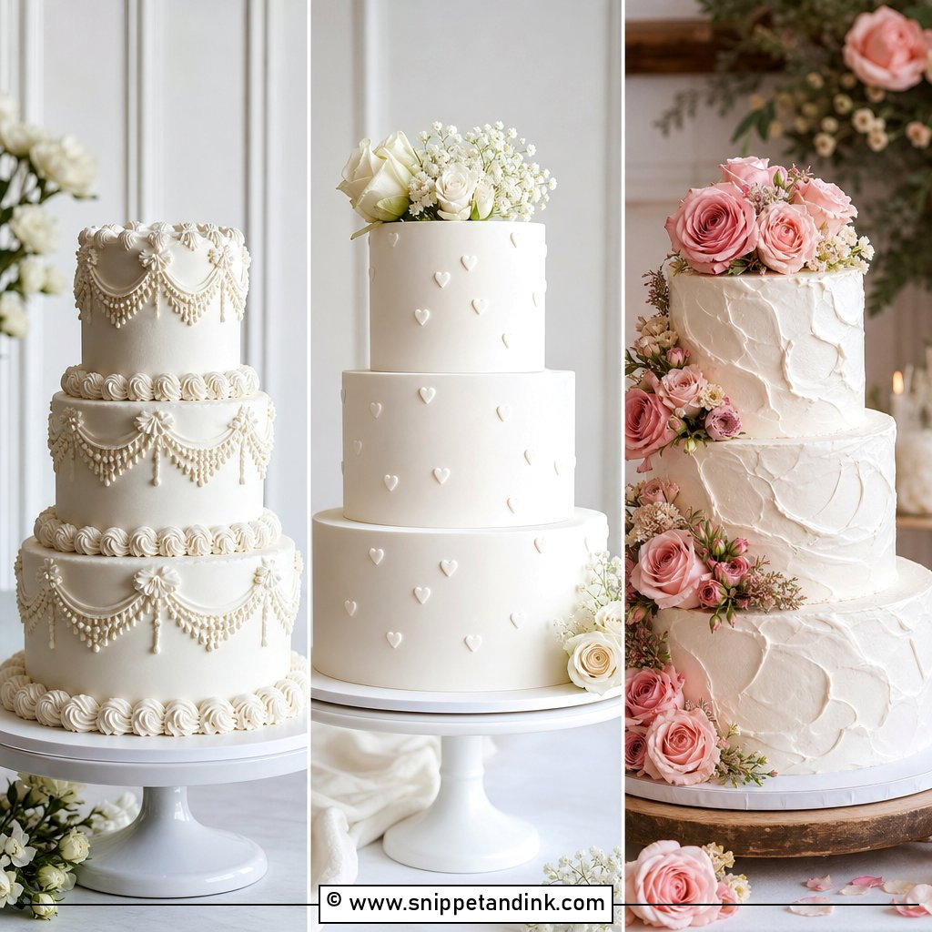 20 Love Wedding Cake Ideas for Romantic Reception Style