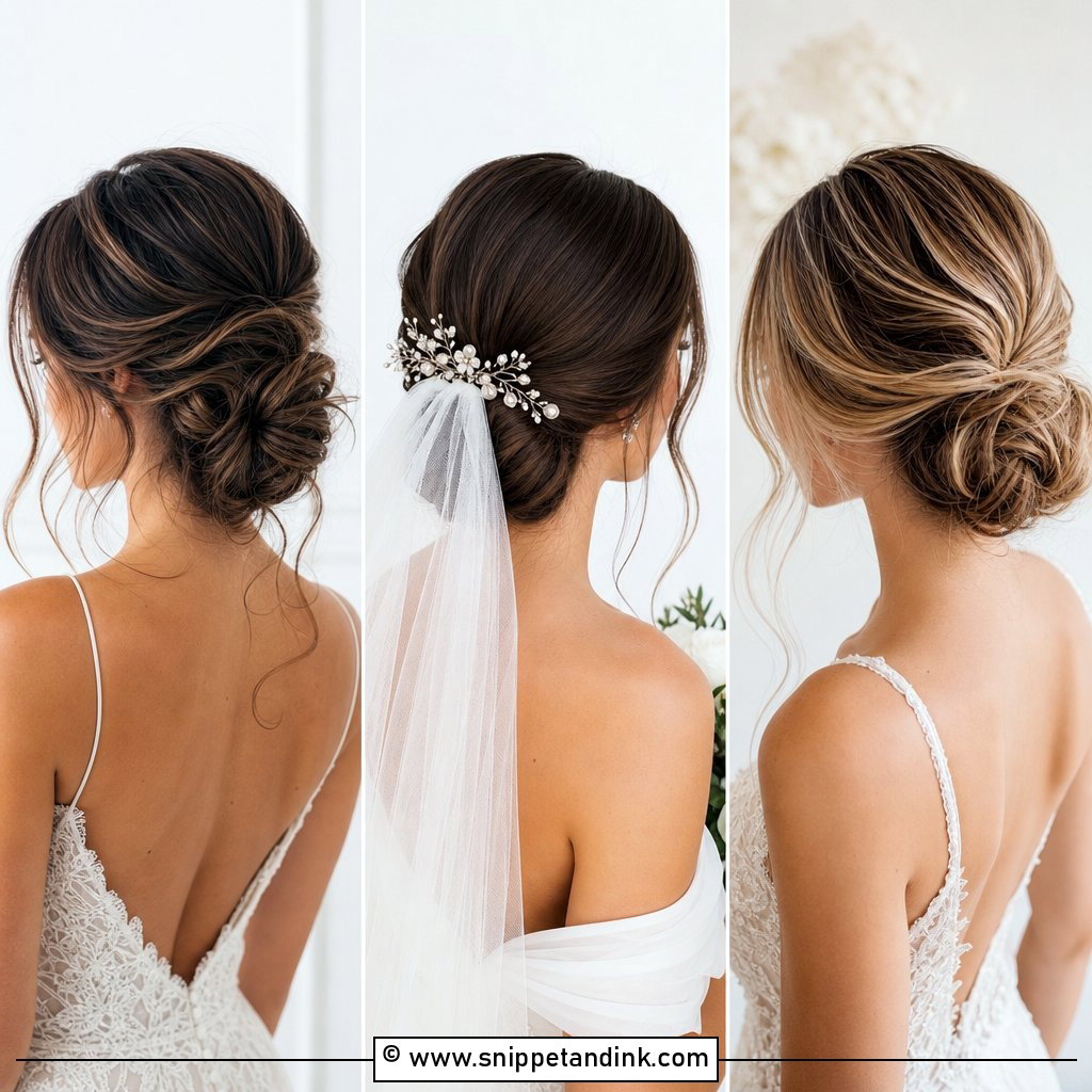 20 Low Bun Bride Hair Ideas for Elegant Timeless Looks