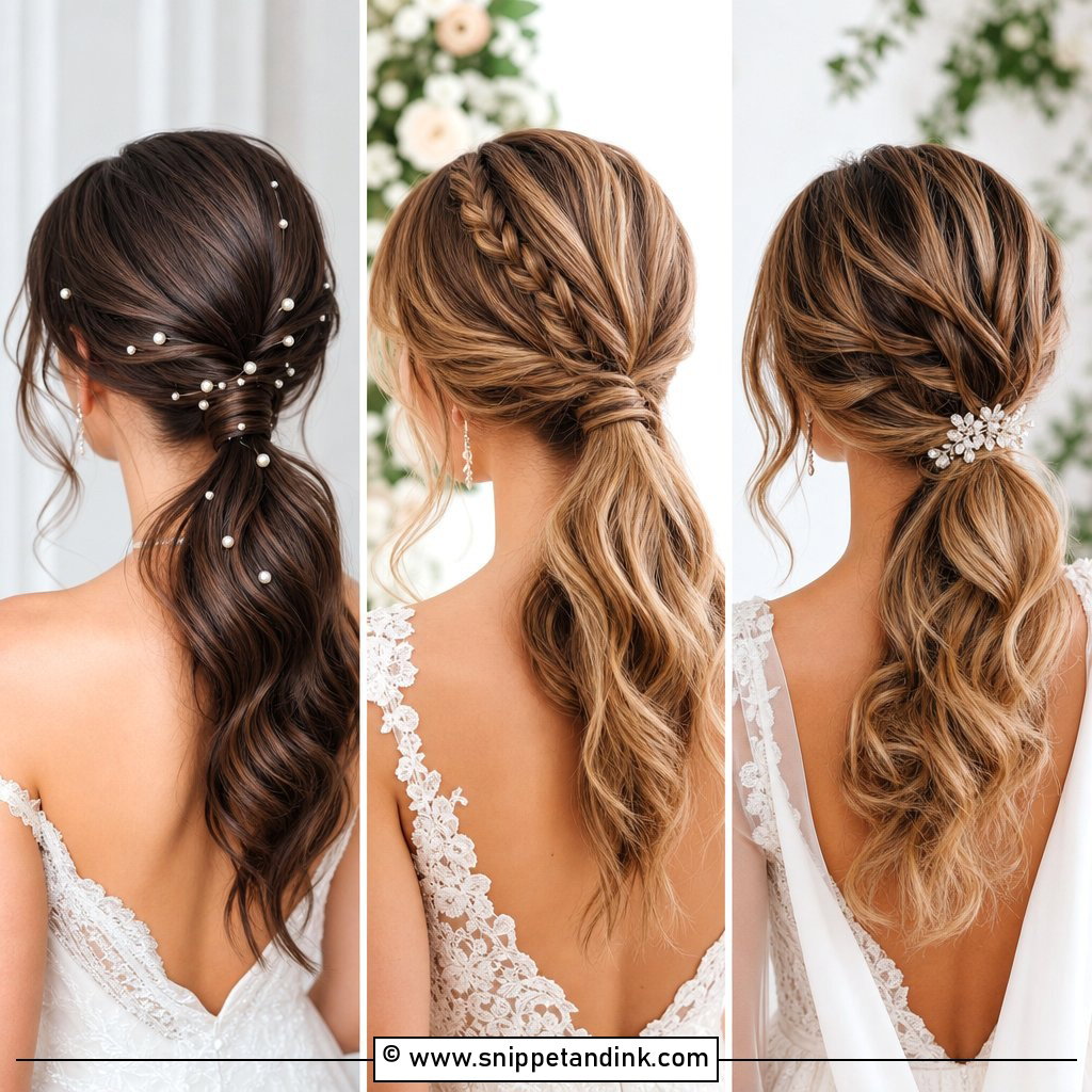 20 Low Pony Bridal Hair Ideas for Soft Elegant Brides Today