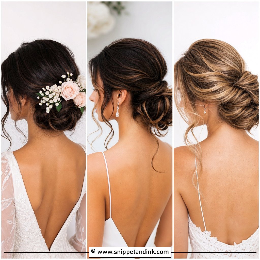 20 Low Up Do Wedding Hair Ideas for Chic Modern Brides Today