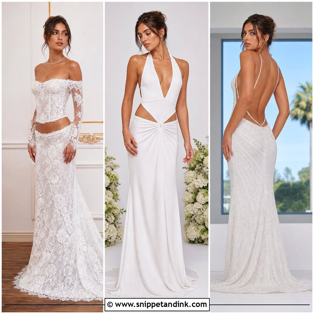 20 Low Waisted Wedding Dress Ideas for a Figure-Flattering Look