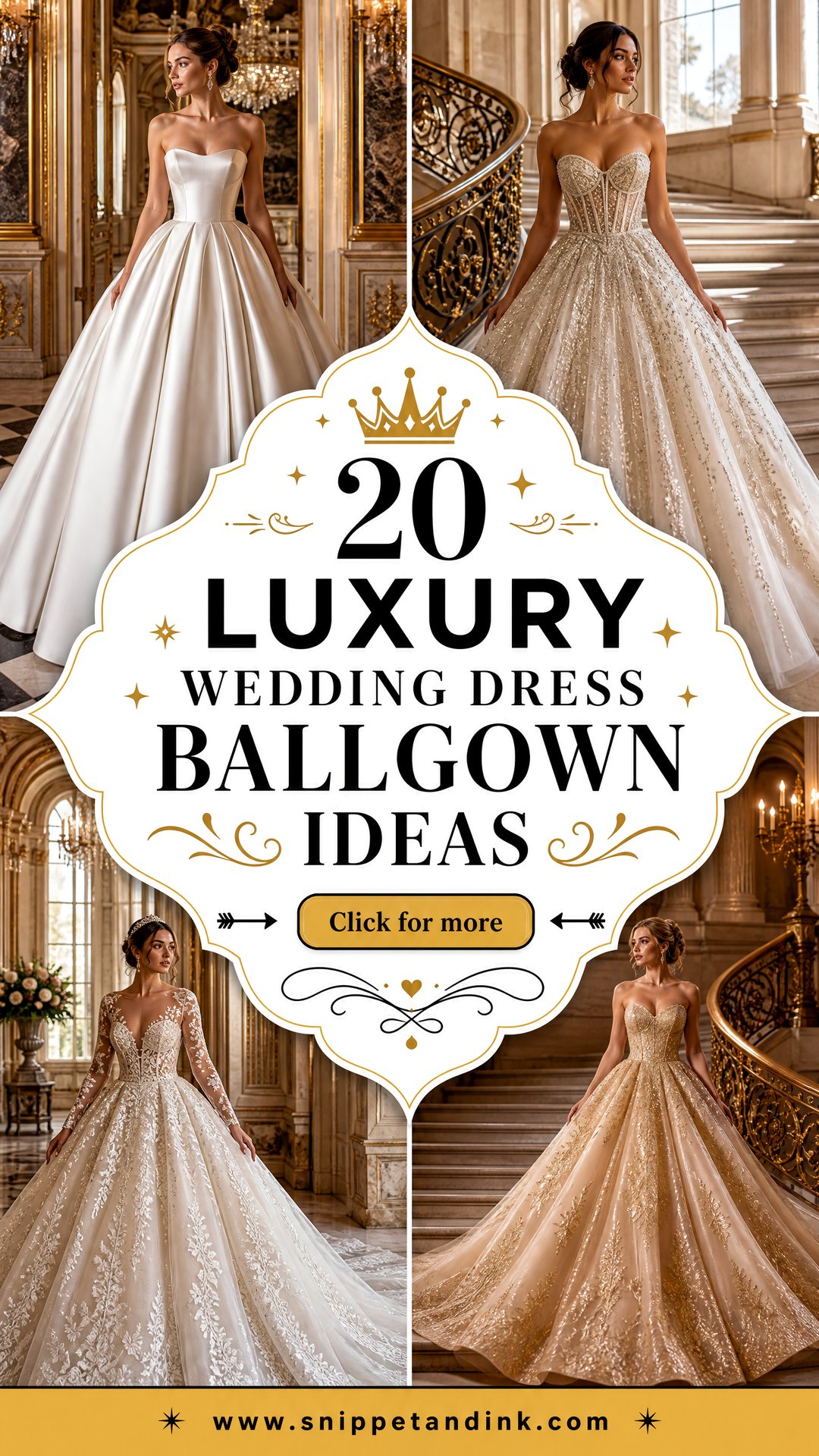20 Luxury Wedding Dress Ballgown Ideas for a Regal Bridal Moment - 20 Luxury Wedding Dress Ballgown Ideas for a Regal Bridal Moment