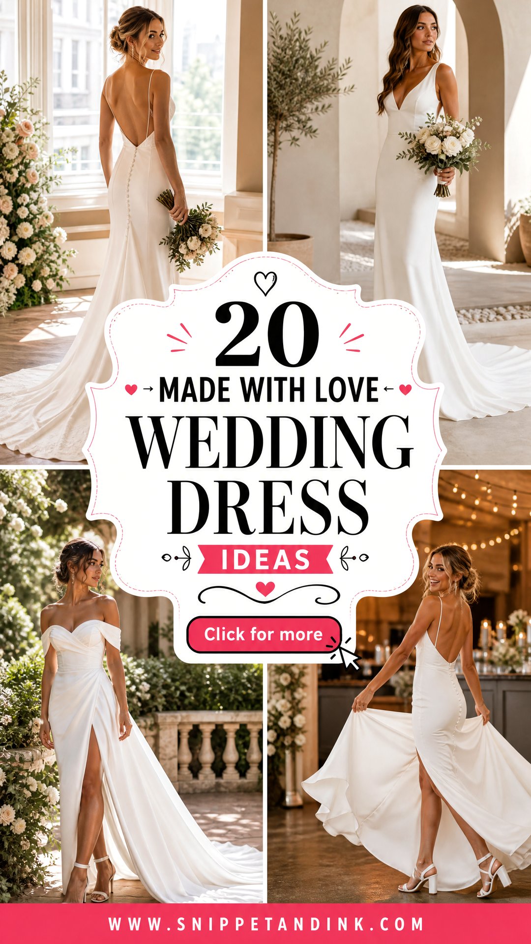 20 Made with Love Wedding Dress Ideas for Romantic Brides - 20 Made with Love Wedding Dress Ideas for Romantic Brides