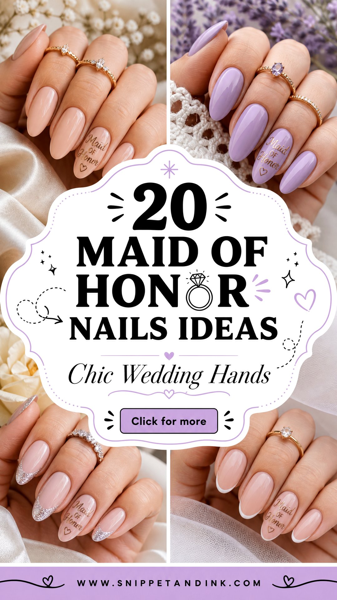 20 Maid of Honor Nails Ideas Wedding Day for Chic Hands - 20 Maid of Honor Nails Ideas Wedding Day for Chic Hands
