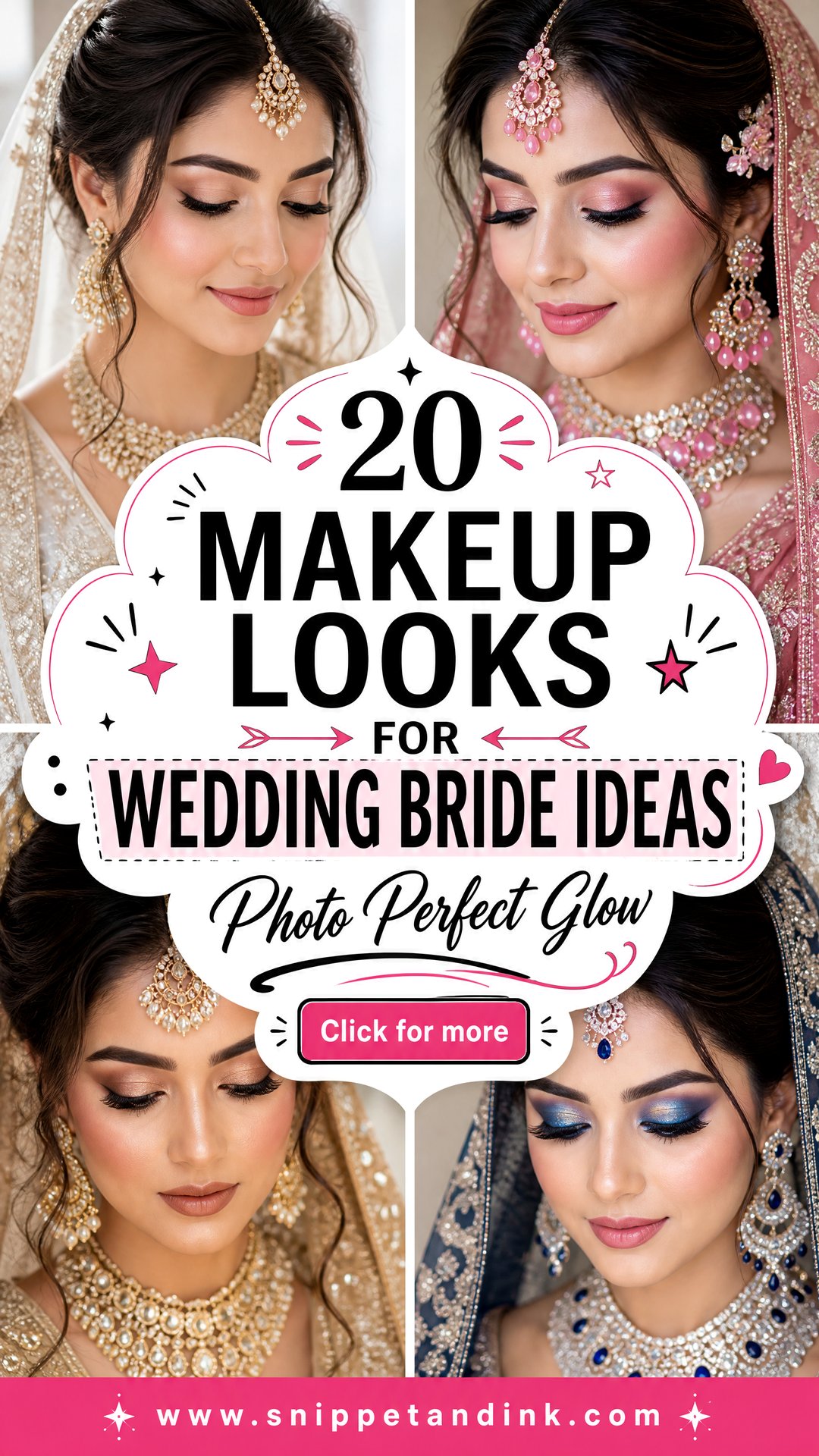 20 Makeup Looks for Wedding Bride to Glow in Every Photo - 20 Makeup Looks for Wedding Bride to Glow in Every Photo