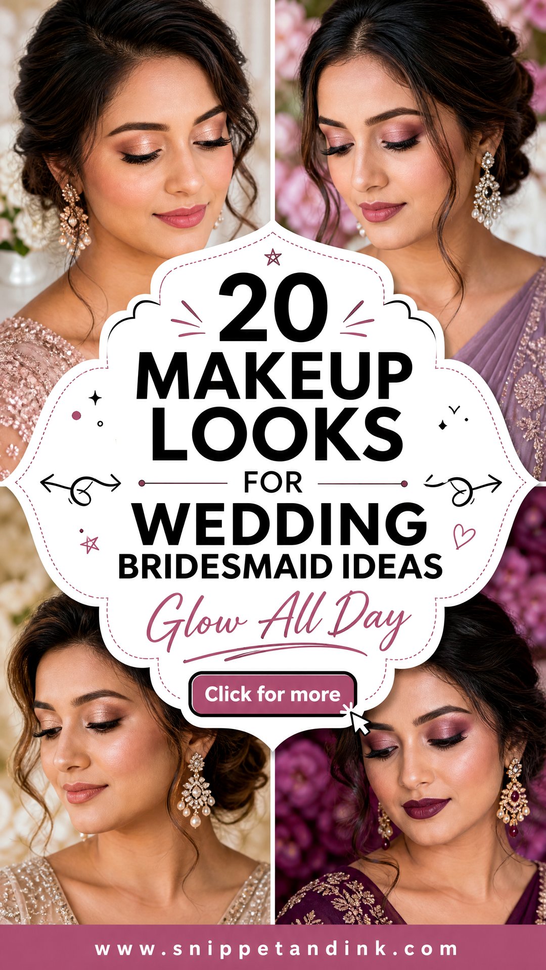 20 Makeup Looks for Wedding Bridesmaid to Glow All Day - 20 Makeup Looks for Wedding Bridesmaid to Glow All Day